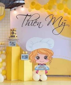 Trang trí sinh nhật chủ đề Bắp rang bơ