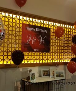 trang trí sinh nhật ở phòng VIP
