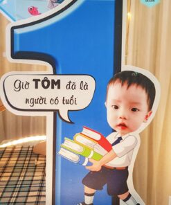 Số 1 kèm chibi cao 40cm