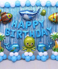 Set trang trí sinh nhật đại dương 06