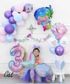 Set sinh nhật Nàng Tiên Cá 05