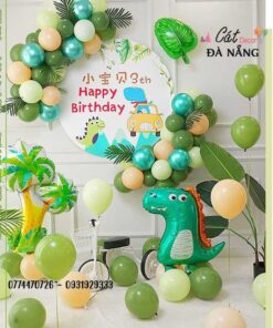 Set bóng sinh nhật khủng long 07
