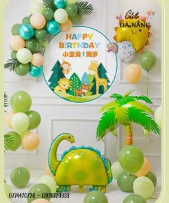 Set bóng sinh nhật khủng long 04