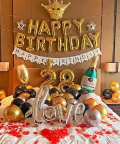 Combo trang trí sinh nhật phòng ngủ 05