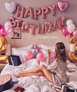 Combo trang trí sinh nhật phòng ngủ 04