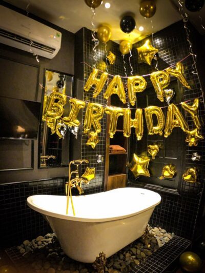 Set bóng sinh nhật trang trí phòng tắm