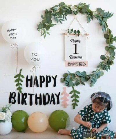 Set trang trí sinh nhật phong cách Hàn Quốc 07