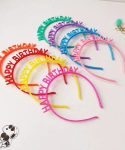 Bờm nhựa Happy Birthday