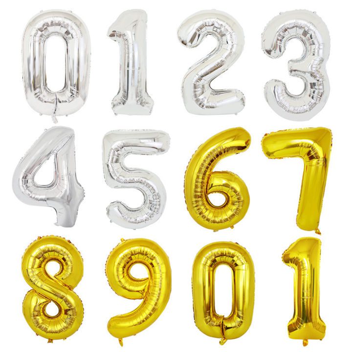 DA NANG BIRTHDAY DECORATION Number balloon set