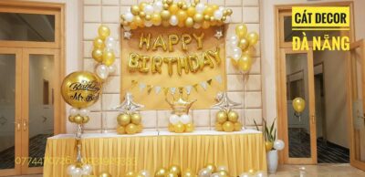 Happy Birthday vàng gold