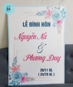 Bảng Lễ Đính Hôn Nguyễn Na - Phương Duy