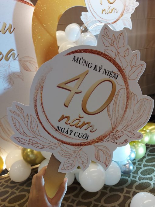Kỷ niệm 40 năm ngày cưới Tùng và Hoa - Cát Decor Trang trí sinh nhật Đà Nẵng