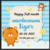 Phông nền xanh Fullmonth tuổi Hổ