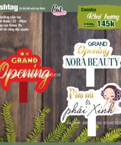 Combo Hashtag khai trương