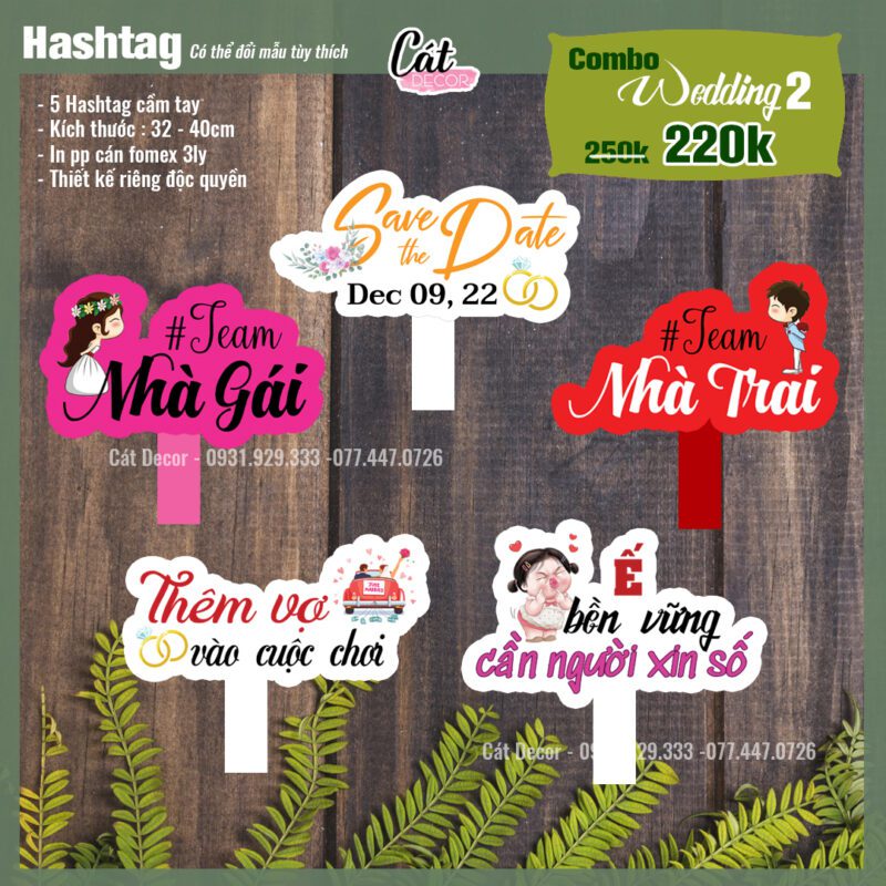 Combo hashtag Cưới 2