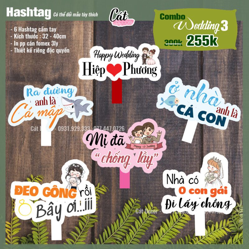 Combo hashtag Cưới 3