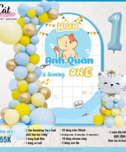 Set bóng thôi nôi tuổi Mèo bé trai 01