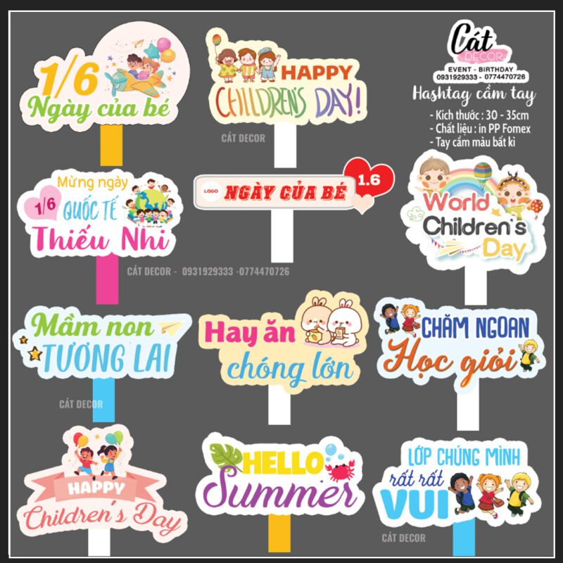 Mẫu Hashtag Quốc tế thiếu nhi 1 tháng 6