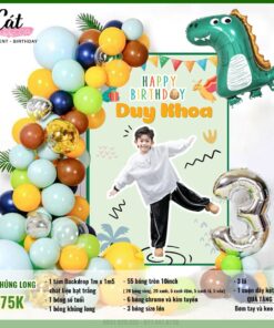 Set bóng phông nền Khủng Long 1