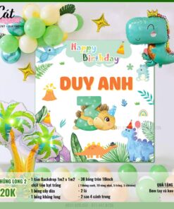 Set bóng phông nền Khủng Long 2