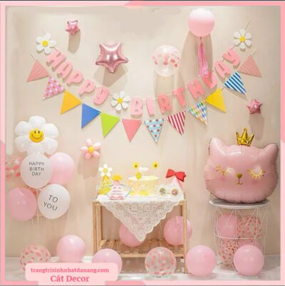 Set sinh nhật Mèo 5 tự trang trí Đà Nẵng