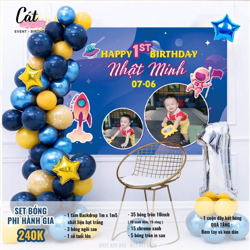 Set bóng phông nền Phi Hành Gia 2