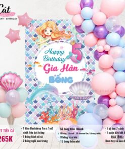 Set bóng phông nền tiên cá