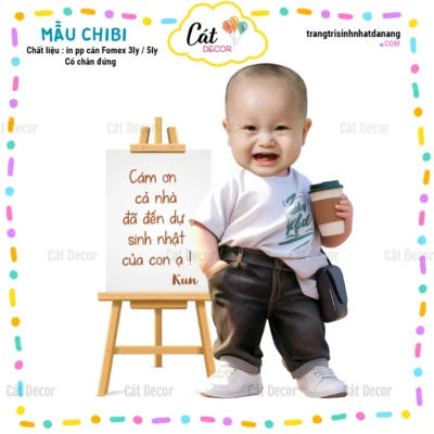 Chibi Cám ơn bé trai