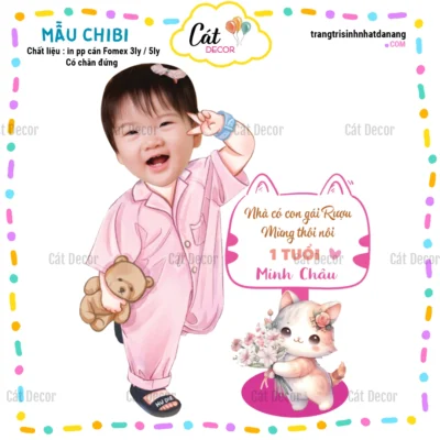 Chibi Cám ơn bé gái