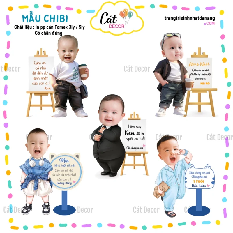Chibi Cám ơn bé trai