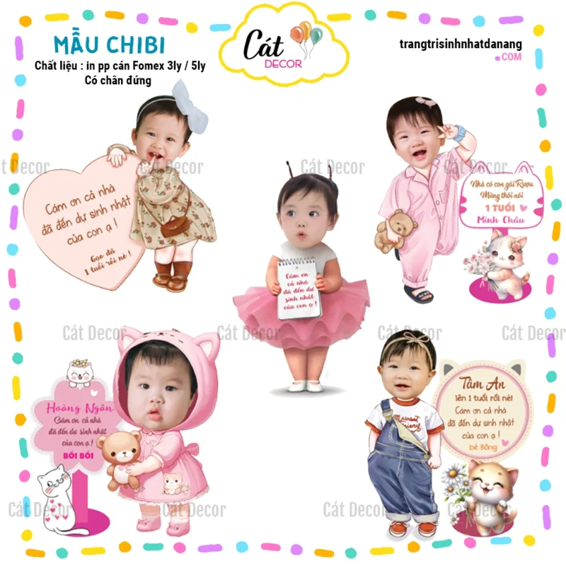 Chibi Cám ơn bé gái