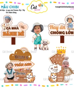 Chibi tông nâu tây