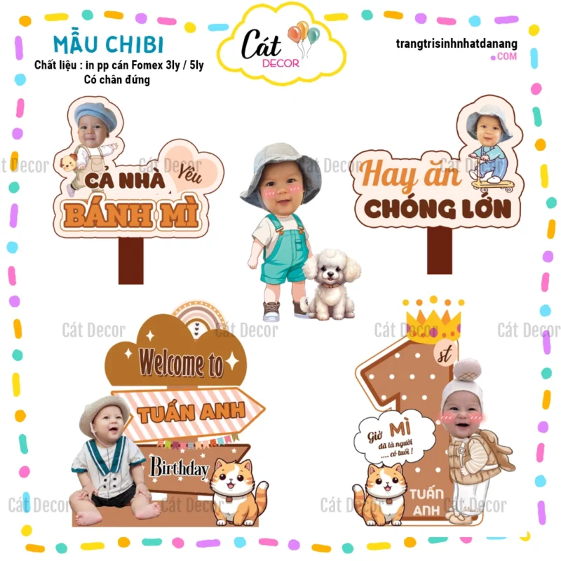 Chibi tông nâu tây