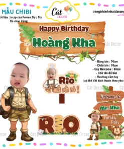 Combo Chibi chủ đề Safari