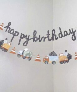 Chữ Happy Birthday Xe công trình