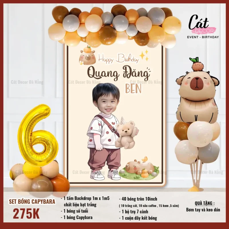 Set bóng Capybara