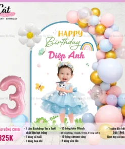 Set bóng thôi nôi tuổi Mèo bé gái 01