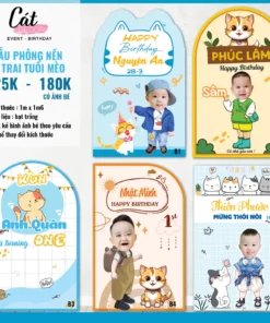 Phông nền tuổi Mèo cho bé trai