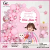 Set bóng thôi nôi tuổi Mèo bé gái 03