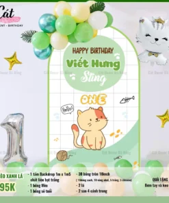 Set bóng Mèo Xanh Lá