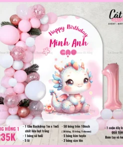 Set bóng thôi nôi tuổi Rồng bé gái 1