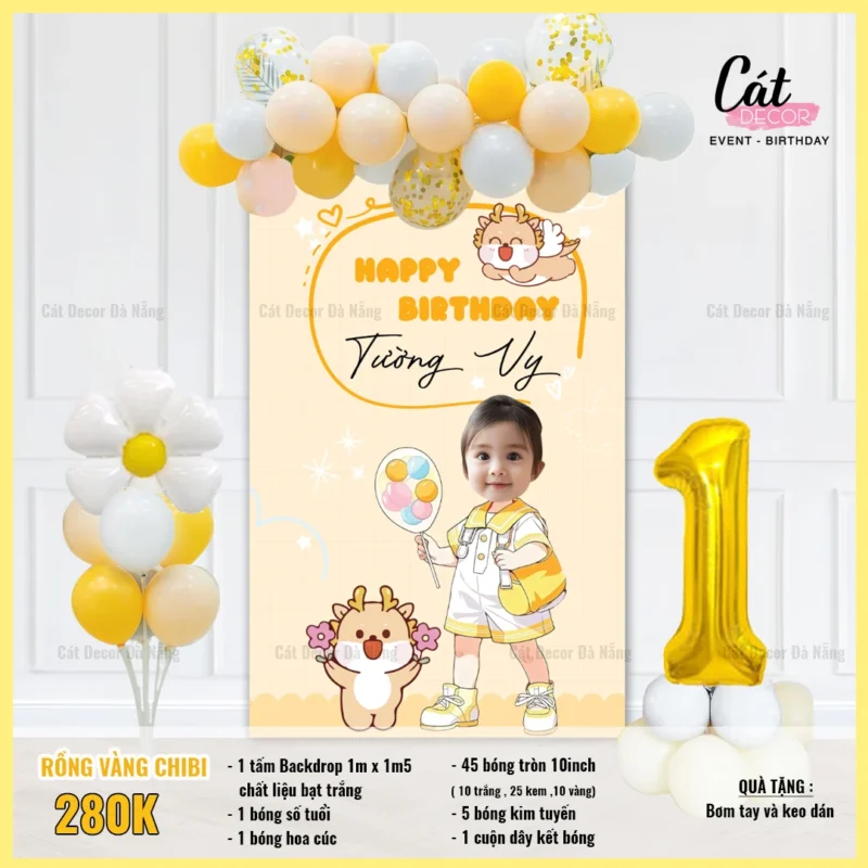 Set bóng vàng bé Rồng