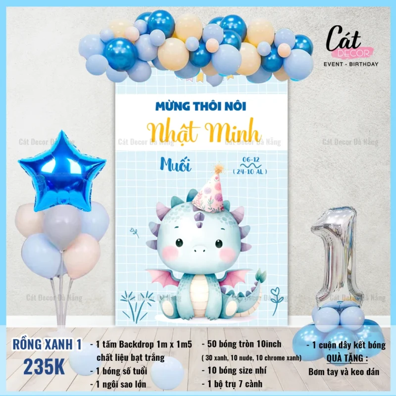 Set bóng thôi nôi tuổi Rồng bé trai 1