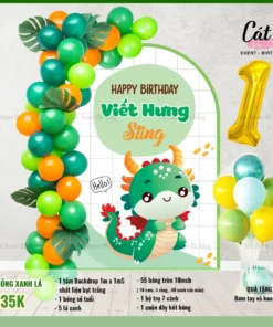 Set sinh nhật tuổi Rồng xanh lá