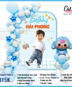 Set bóng babythree xanh
