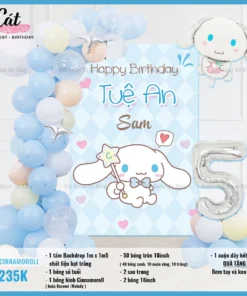 Set sinh nhật cinnamoroll
