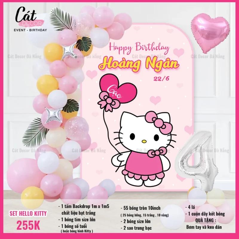 Set sinh nhật Hello Kitty