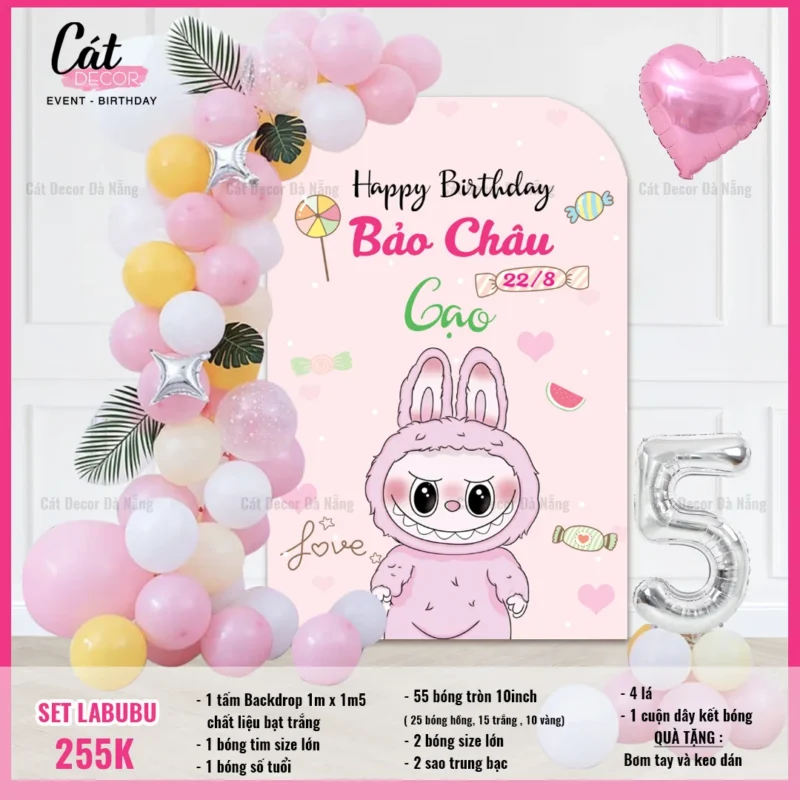 Set sinh nhật Labubu