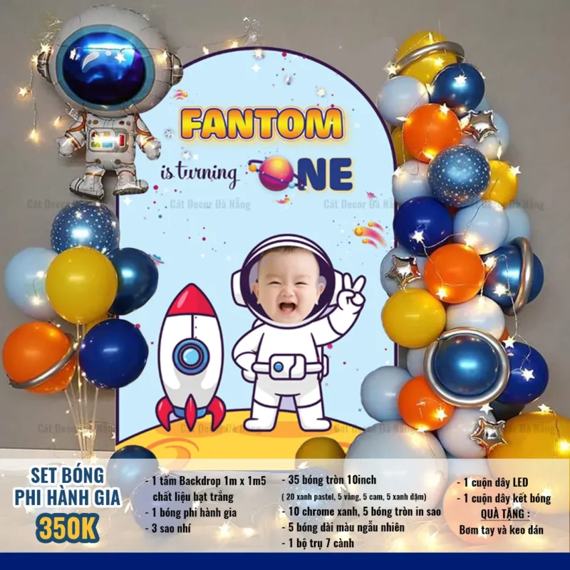 Set bóng phông nền Phi Hành Gia