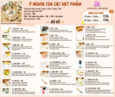 Thuê bộ bốc thôi nôi Gỗ